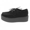 Creeper Nevermind in camoscio suola alta