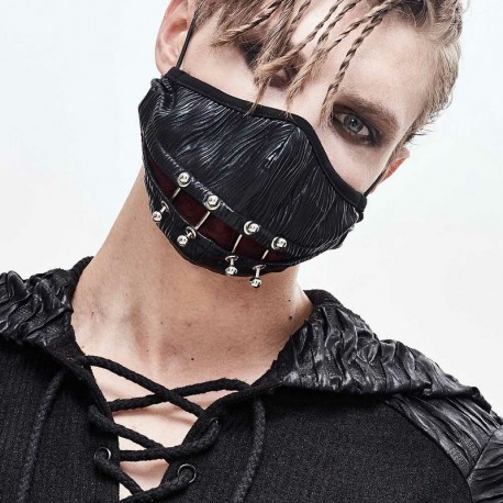 Mascherina con piercing