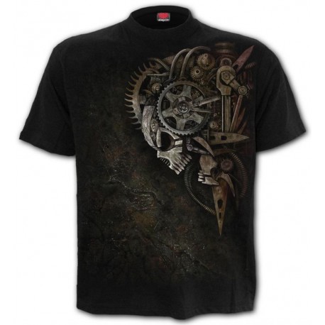 T-SHIRT  teschio steampunk