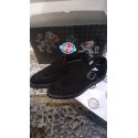 Creepers in camoscio con punta e fibbia