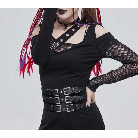 Cintura elasticizzata con fibbie