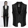 Gilet in tessuto broccato con zip