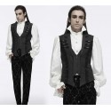 Gilet in tessuto broccato con zip