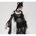Maglia in pizzo con maniche svasate