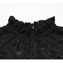Maglia in pizzo con collo alto
