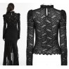 Maglia in pizzo con collo alto