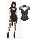 Maglia in pizzo con colletto decorato