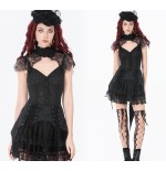 Maglia in pizzo con colletto decorato