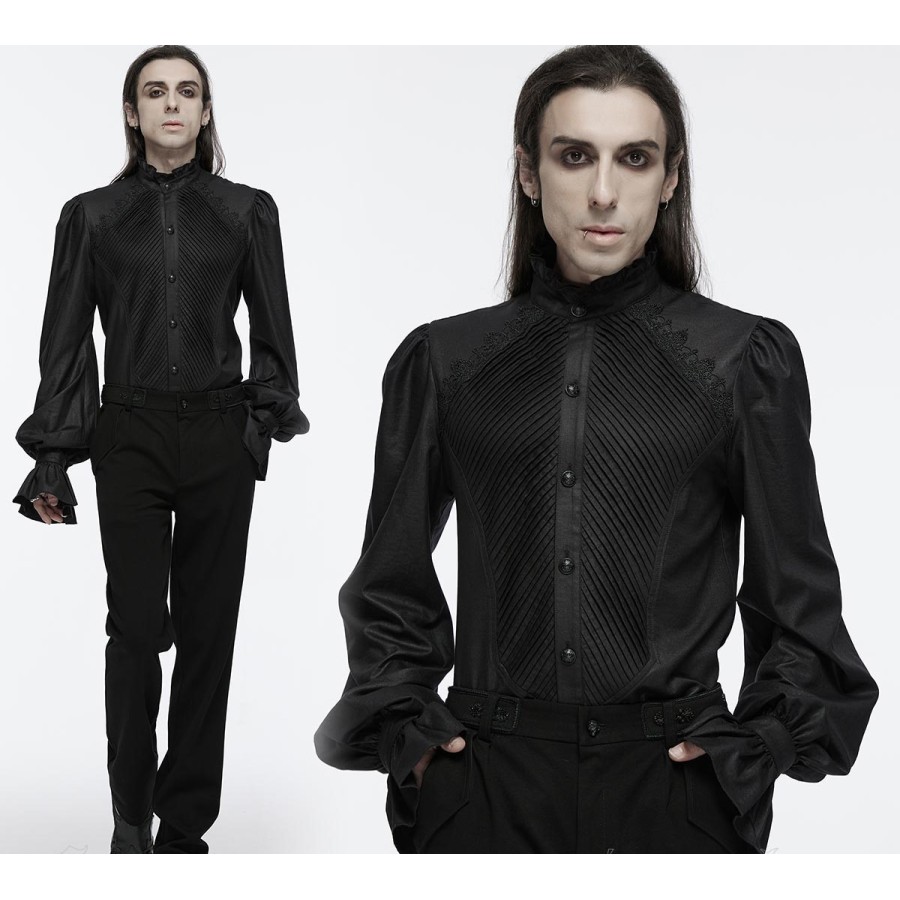 Camicia con plissettatura