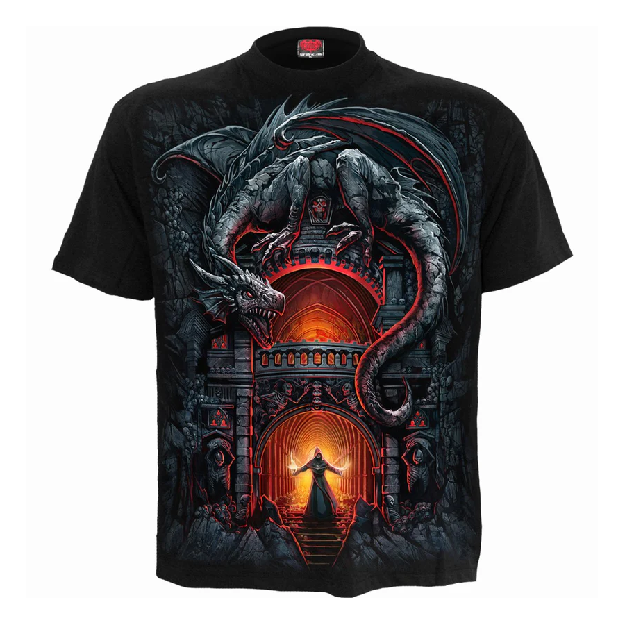 dark gothic negozio gotico rock torino goth TSHIRT SKULL TRIBAL