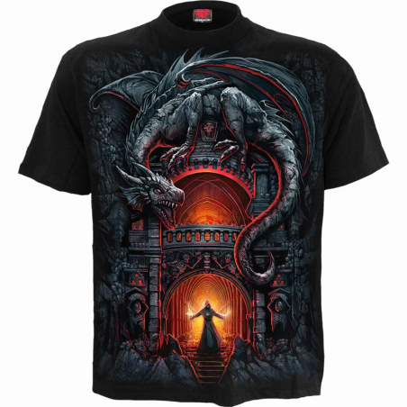 dark gothic negozio gotico rock torino goth TSHIRT SKULL TRIBAL