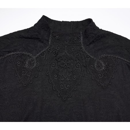 Maglia con tessuto lavorato