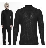 Maglia con tessuto lavorato