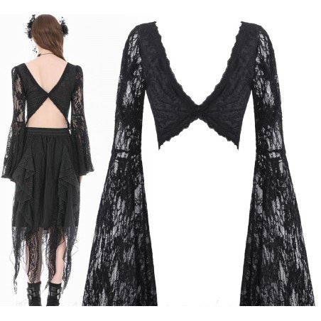 Maglia corta con schiena scoperta