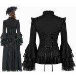 Camicia con maniche svasate
